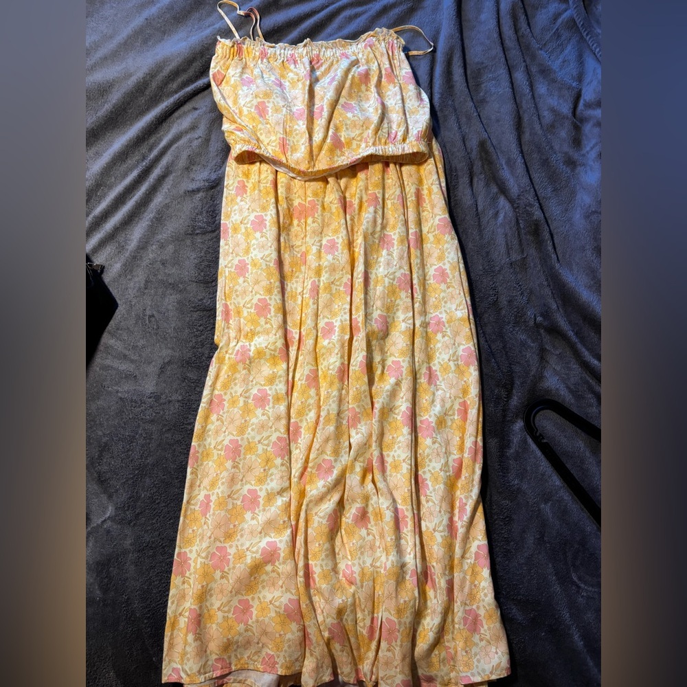 Jackson Rowe Yellow and Pink Floral Set (2 piece)